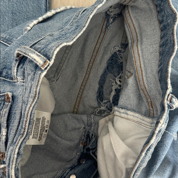 AGOLDE Riley Long 100% cotton blue jeans size 27 - Picture 5 of 6